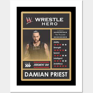 wwe card damian priest Posters and Art